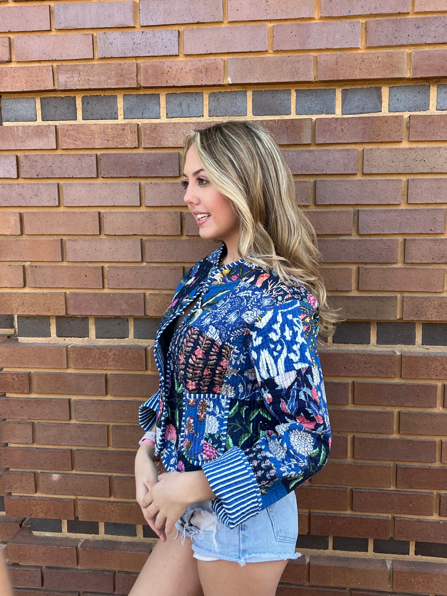 Classic Quilted Jacket - Blue Bay